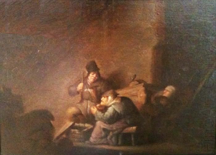 Adriaen van ostade Peasant family indoors china oil painting image